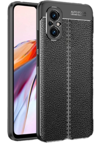 Realme 12 Lite Uyumlu Silikon Kılıf Deri Desenli Kamera Korumalı Darbe Emici Autofocus Kapak