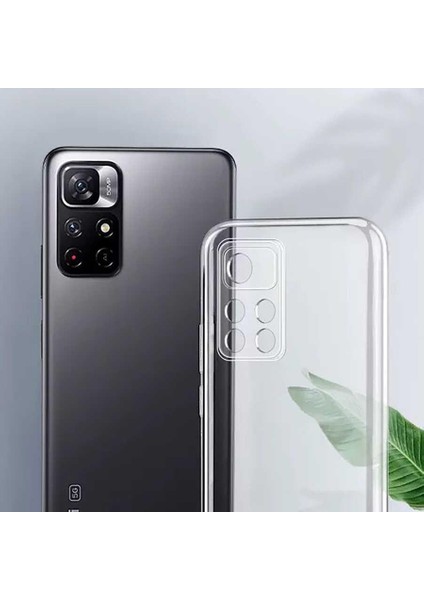 Redmi Note 11T 5g Kılıf İnce ve Esnek Şeffaf Süper Silikon