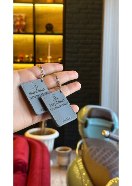 Playstation Memory Card Anahtarlık