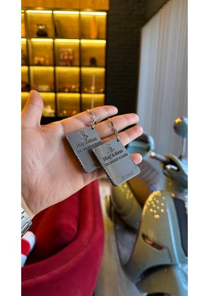 Playstation Memory Card Anahtarlık