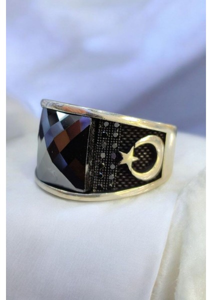 925 Ayar Gümüş Mikro Taşlı Erkek Yüzük fiyatları