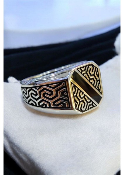 925 Ayar Gümüş Özel Tasarım Erkek Yüzük fiyatları