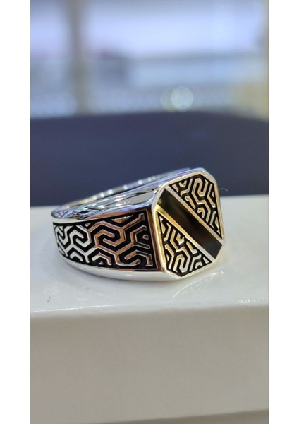 925 Ayar Gümüş Özel Tasarım Erkek Yüzük modelleri