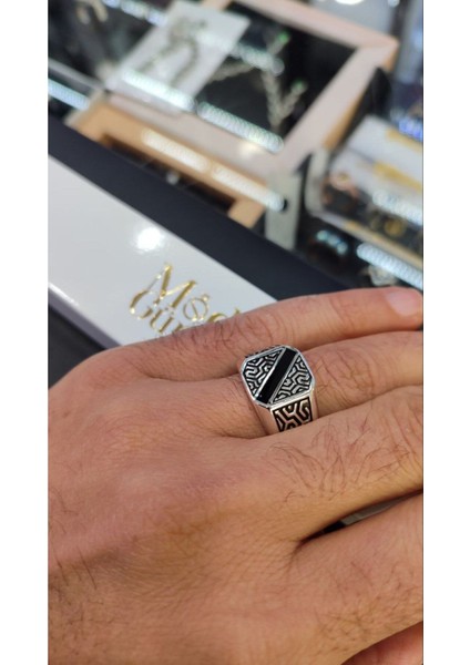 925 Ayar Gümüş Özel Tasarım Erkek Yüzük indirimleri