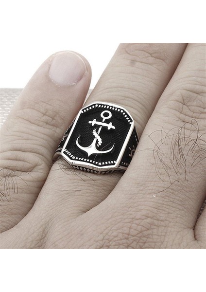 Erkek Çapa Motifli 925 Ayar Gümüş Yüzük fiyatları