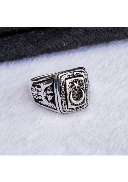 925 Ayar Gümüş Devlet Bahçeli Yüzüğü fiyatları