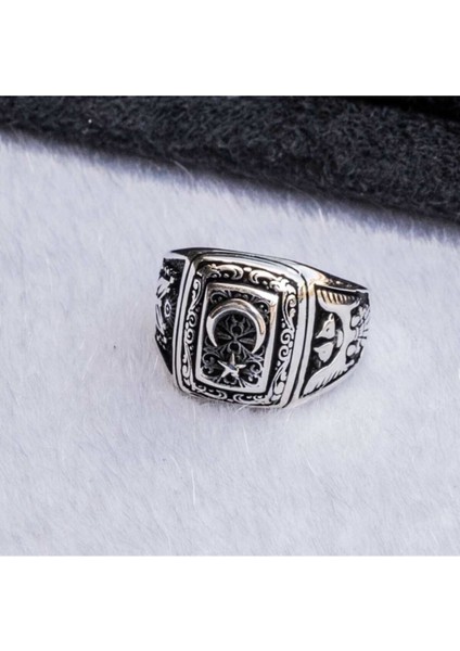 925 Ayar Gümüş Devlet Bahçeli Yüzüğü modelleri