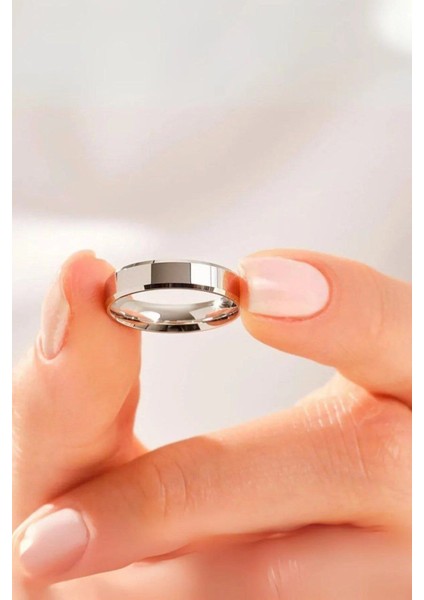 Gümüş 4 mm Düz Klasik Alyans Yüzük fiyatları