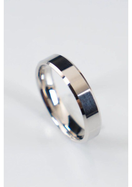 Gümüş 4 mm Düz Klasik Alyans Yüzük indirimleri