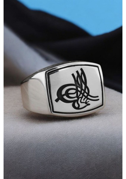 925 Ayar Gümüş Osmanlı Tuğralı Erkek Yüzük, Parlak Erkek Tuğralı Erkek Yüzük modelleri