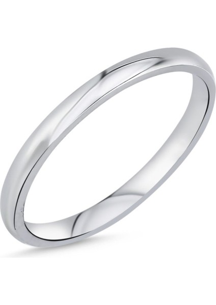 925 Ayar Gümüş 2 mm Bombeli Sade Alyans(En:2 mm Kalınlık:1,4 Mm) modelleri