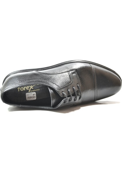 5116 Deri Siyah Baskılı Bağlı Erkek Klasik Ayakkabı indirimleri