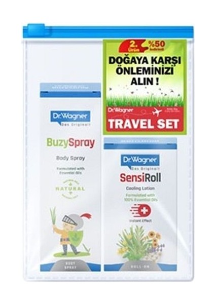 Dr.wagner Seyehat Seti (Buzyspray 100ML + Sensiroll Roll-On 20ML)