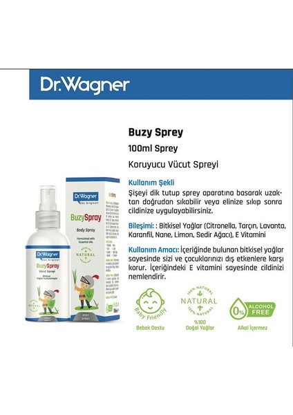 Dr.wagner Seyehat Seti (Buzyspray 100ML + Sensiroll Roll-On 20ML)