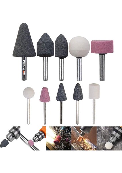 Seramik Uçlu Taşlama Seti Metal Alüminyum Çelik Dremel Uçlu Taşlama Kot Taşlama 721258