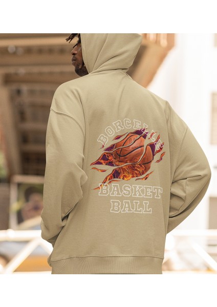 Borcelle Basket Ball Baskılı Erkek Sweatshirt