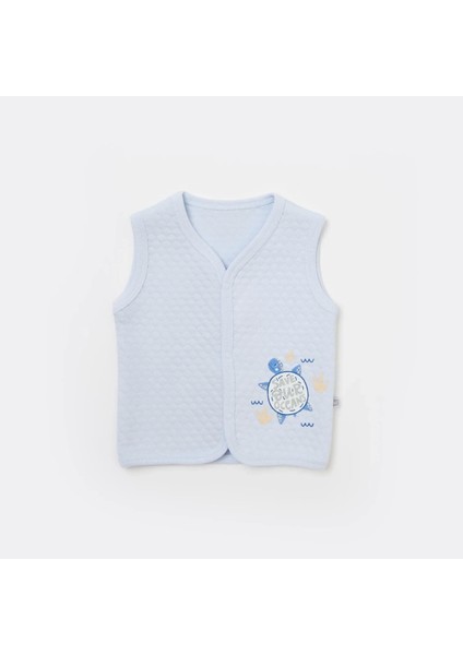 Bibaby Oceans Kapitone Yelek 61478 Mavi