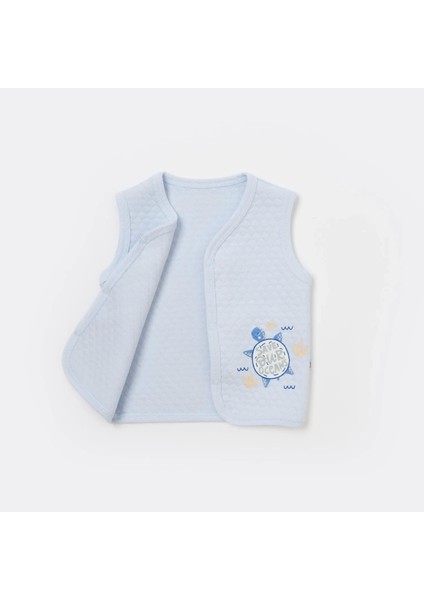 Bibaby Oceans Kapitone Yelek 61478 Mavi