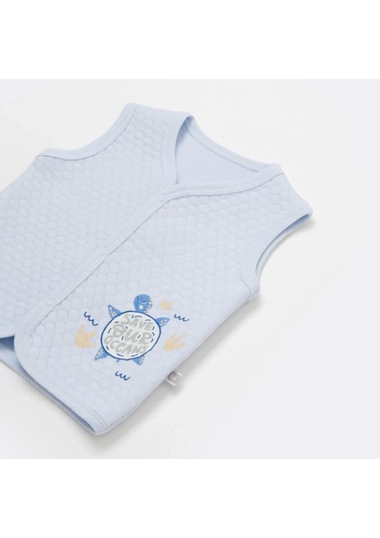 Bibaby Oceans Kapitone Yelek 61478 Mavi