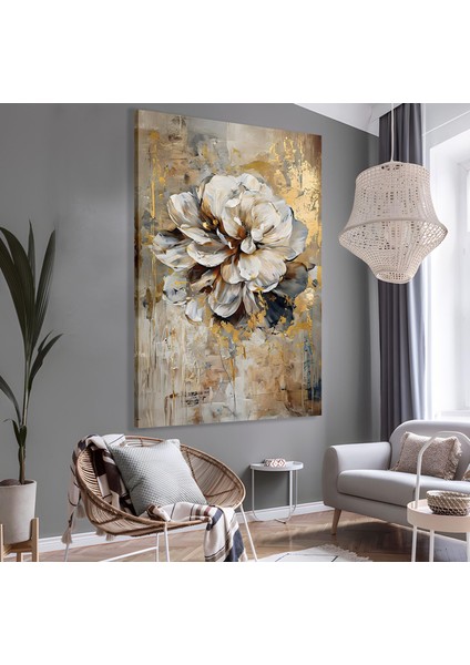 3D Canlı Çiçekler Kanvas Tablo modelleri