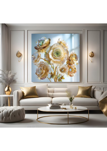 Canlı Çiçekler Kanvas Tablo