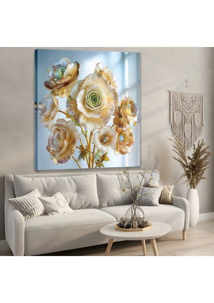 Canlı Çiçekler Kanvas Tablo modelleri