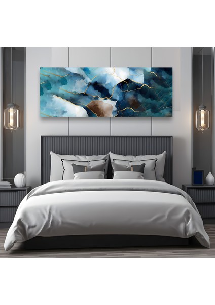 Yatak Odası Panoramik Kanvas Tablo