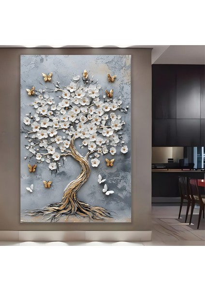 Gold Ağaç Kanvas Tablo fiyatları