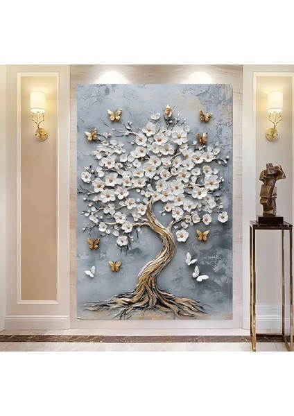 Gold Ağaç Kanvas Tablo modelleri