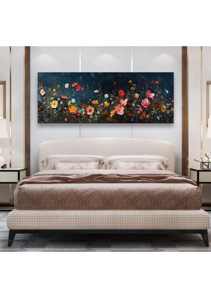 Yatak Odası Panoramik Kanvas Tablo