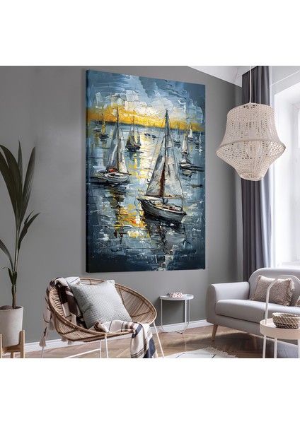 Yelkenliler Kanvas Tablo