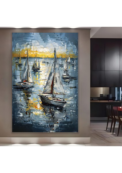 Yelkenliler Kanvas Tablo fiyatları