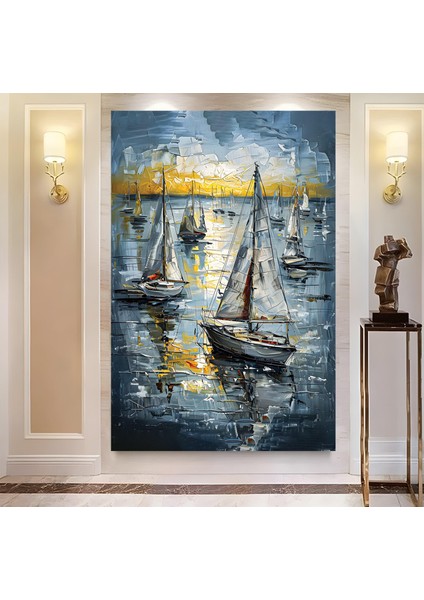 Yelkenliler Kanvas Tablo modelleri
