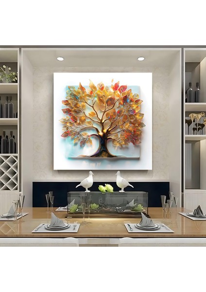 Renkli Yapraklar Kanvas Tablo fiyatları