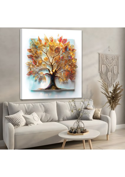 Renkli Yapraklar Kanvas Tablo modelleri