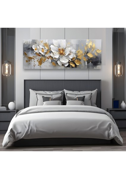 Yatak Odası Panoramik Kanvas Tablo