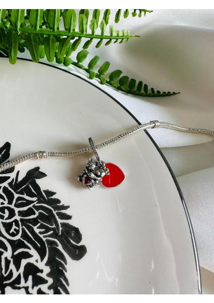 Gümüş S925 Damgalı Mickey Mouse & Minnie Mouse Aşk Sallantılı Charm fırsatları