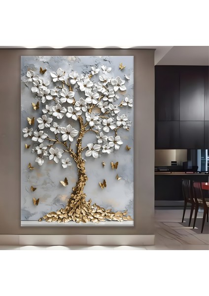 Gold Ağaç Kanvas Tablo fiyatları