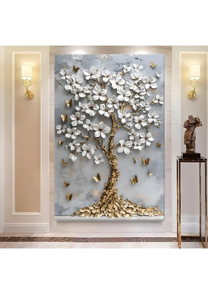 Gold Ağaç Kanvas Tablo modelleri