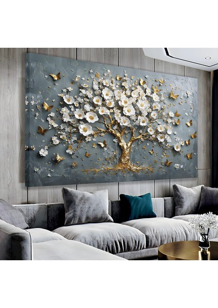 Pastel Çiçekler Kanvas Tablo