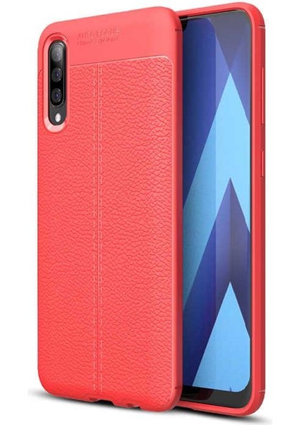 Galaxy A50 / A30S Kılıf Deri Desenli Kamera Korumalı Silikon