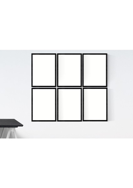 6 Adet 30 x 42 (A3) Ebatlarında Çerçeve Seti