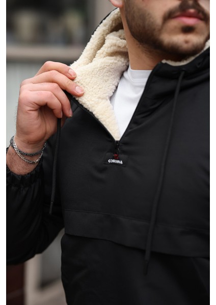 Erkek Siyah Kanguru Mont fırsatları