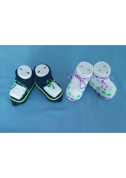 Kız ve Erkek Çocuk Patik Çorap 2'li Paket 6-15 Aylık