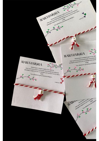 5 Adet Marteniçka Hello March Harfli Şans Bilekliği fırsatları