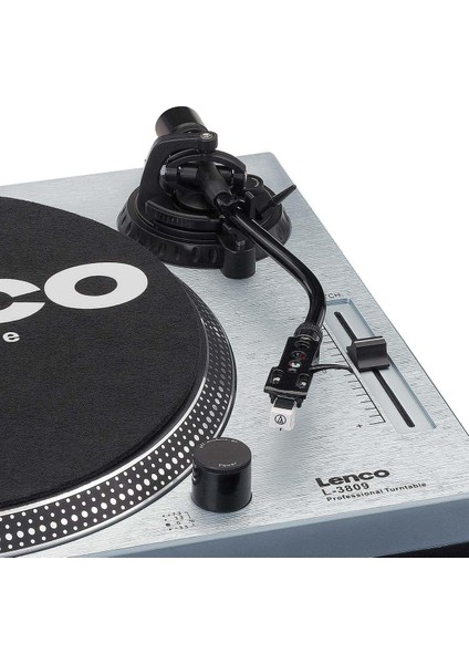L-3809ME Turntable - Direct Drive, USB Metalik Mavi Pikap
