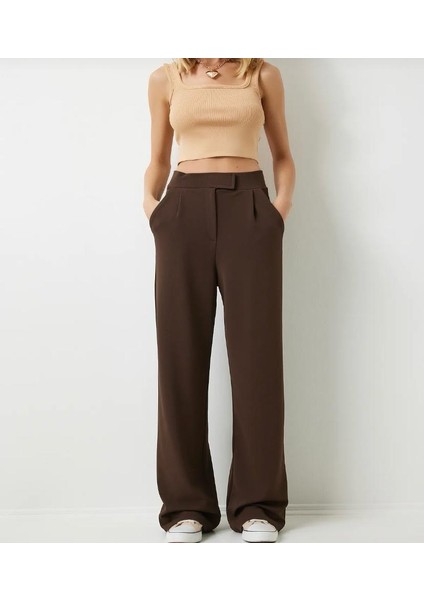 Kadın Beli Cırtlı Palazzo Pantolon modelleri