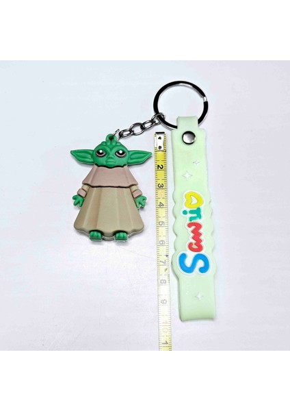 Anahtarlık Aksessuar 3D Baby Yoda Silikon Anahtarlık