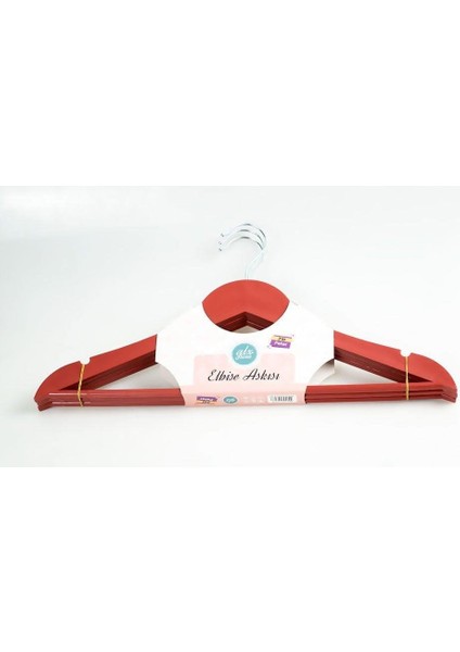 GLX-100 3 Lü Elbise Askısı Kırmızı