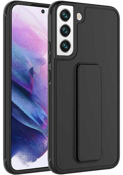 Samsung Galaxy A35 Uyumlu Kılıf Kamera Çıkıntılı Standlı Yumuşak Dokulu Renkli Esnek Silikon Kapak
